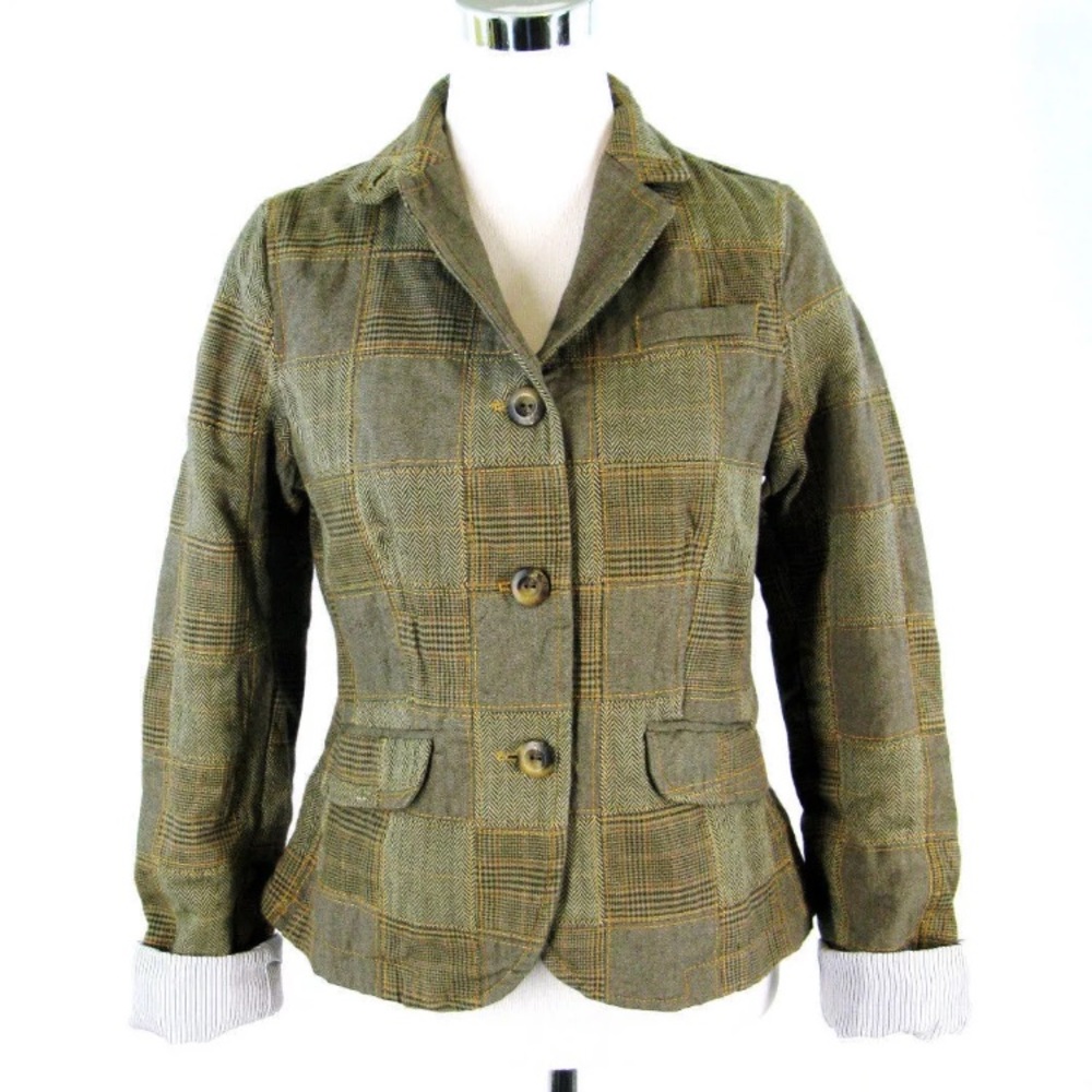 Gap women's sz 6 heavy lined grunge jacket blazer